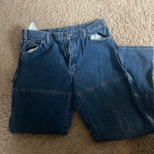 Dickies Men's Relaxed Fit Dark Blue Jeans